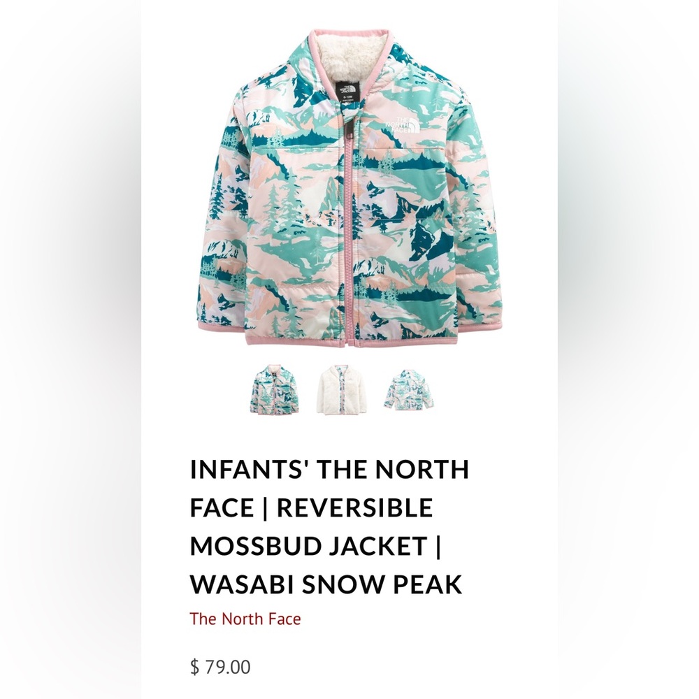 The North Face Baby Reversible Mossbud Jacket